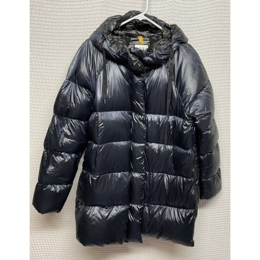 Kanuk Kiruna Blue Full Zip Insulated DuckDown Puffer Parka Jacket Women L Canada